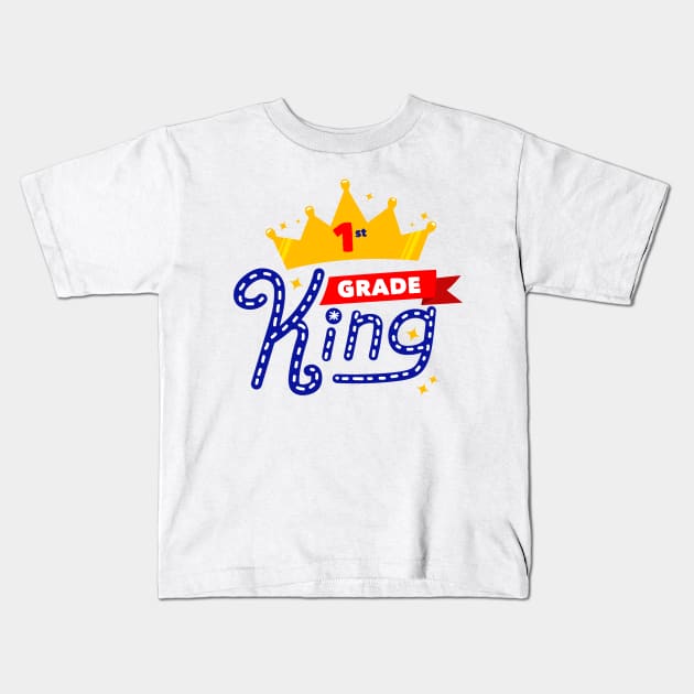 Kids Fashin Grade King Kids T-Shirt by Creative Has